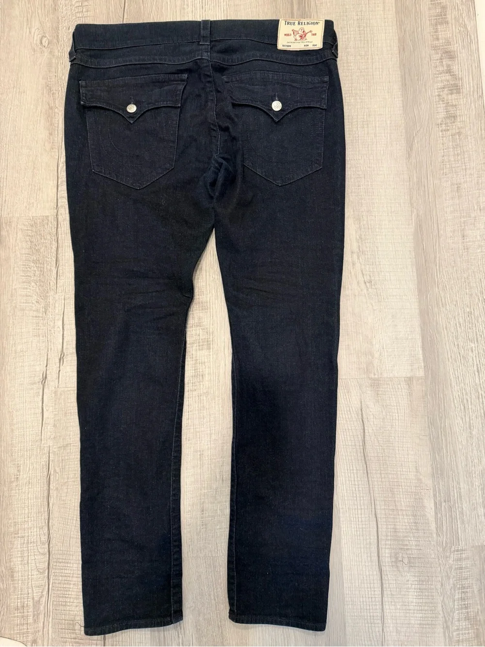 True Religion  Mens Dark Blue Straight Jeans